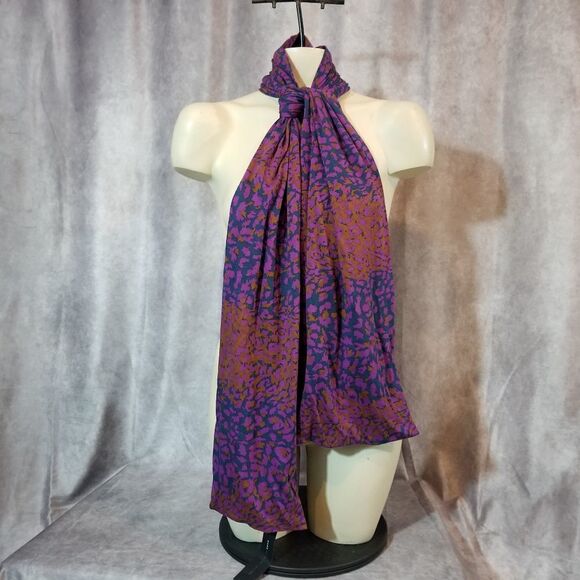 Marc By Marc Jacobs Accessories - Marc Jacobs Amazon Purple Multi-Colored Scarf